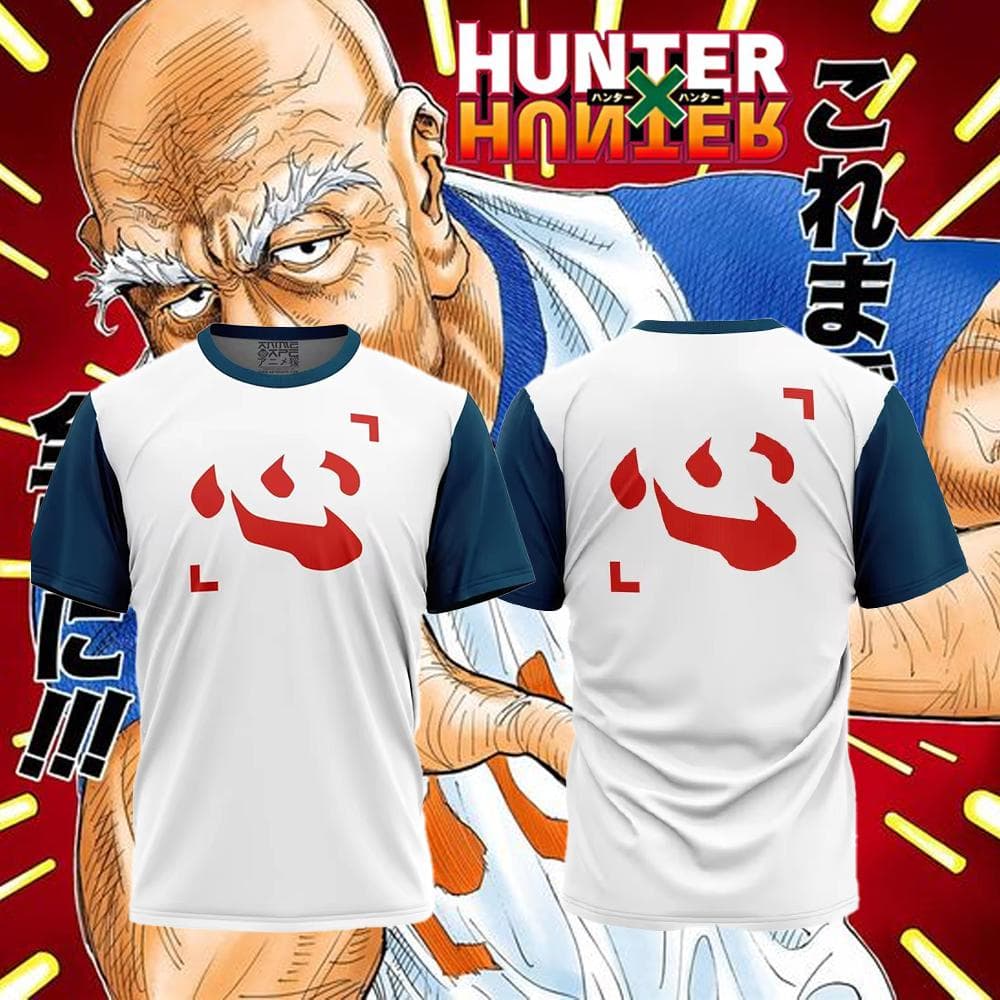 Summer Men's Role Playing 3D Printing Chairman Netero Hunter X Hunter T-Shirt Street Casual Large Quick Dry Breathable Top 6XL