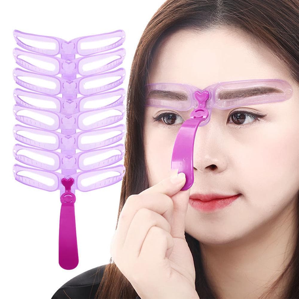 Women Stencil Kit Eyebrow Grooming Stencil Shaping Template Eyebrow Card