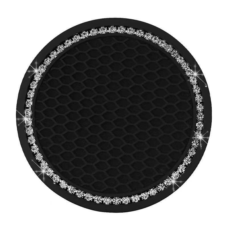1PC of Diamond Car Coasters, Tea Flower Car Cup Holders, Silicone Anti Slip Coasters, General Motors Interior Water Cup Mats