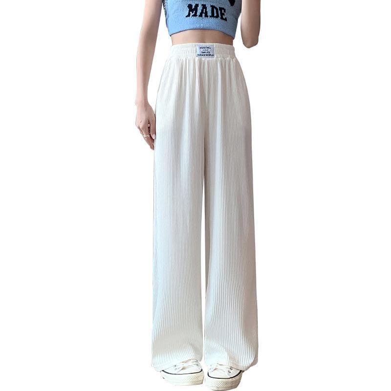 Spring and Summer Thin High-waist Loose Casual Pants for Women Large Size Straight Pants for Women Floor Pants for Women XXL