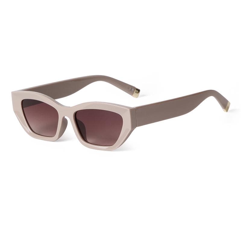 STORY Retro Thick Rectangle Sunglasses Women Men Vintage Tortoiseshell Cat Eye Sun Glasses S2449D as picture