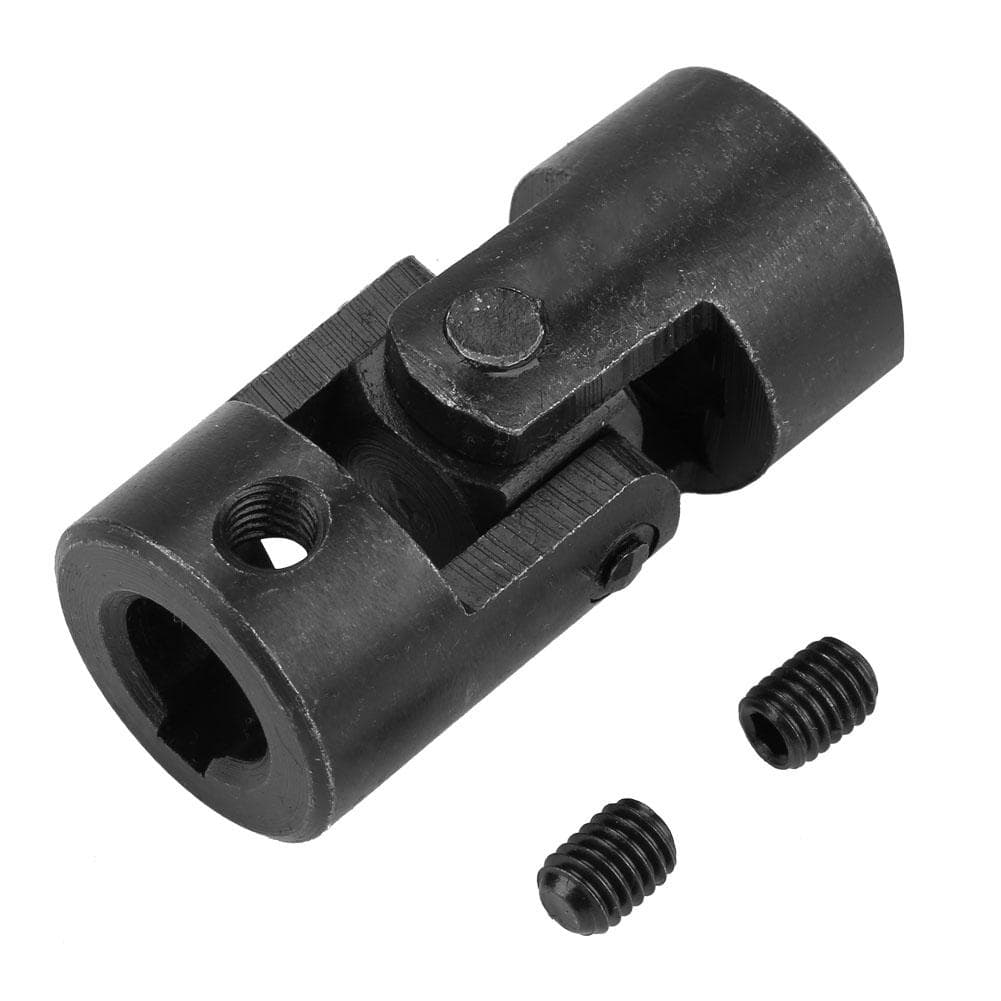 Shaft Coupling Motor Connector DIY Steering Universal Joint with Keyway 12*24*51mm