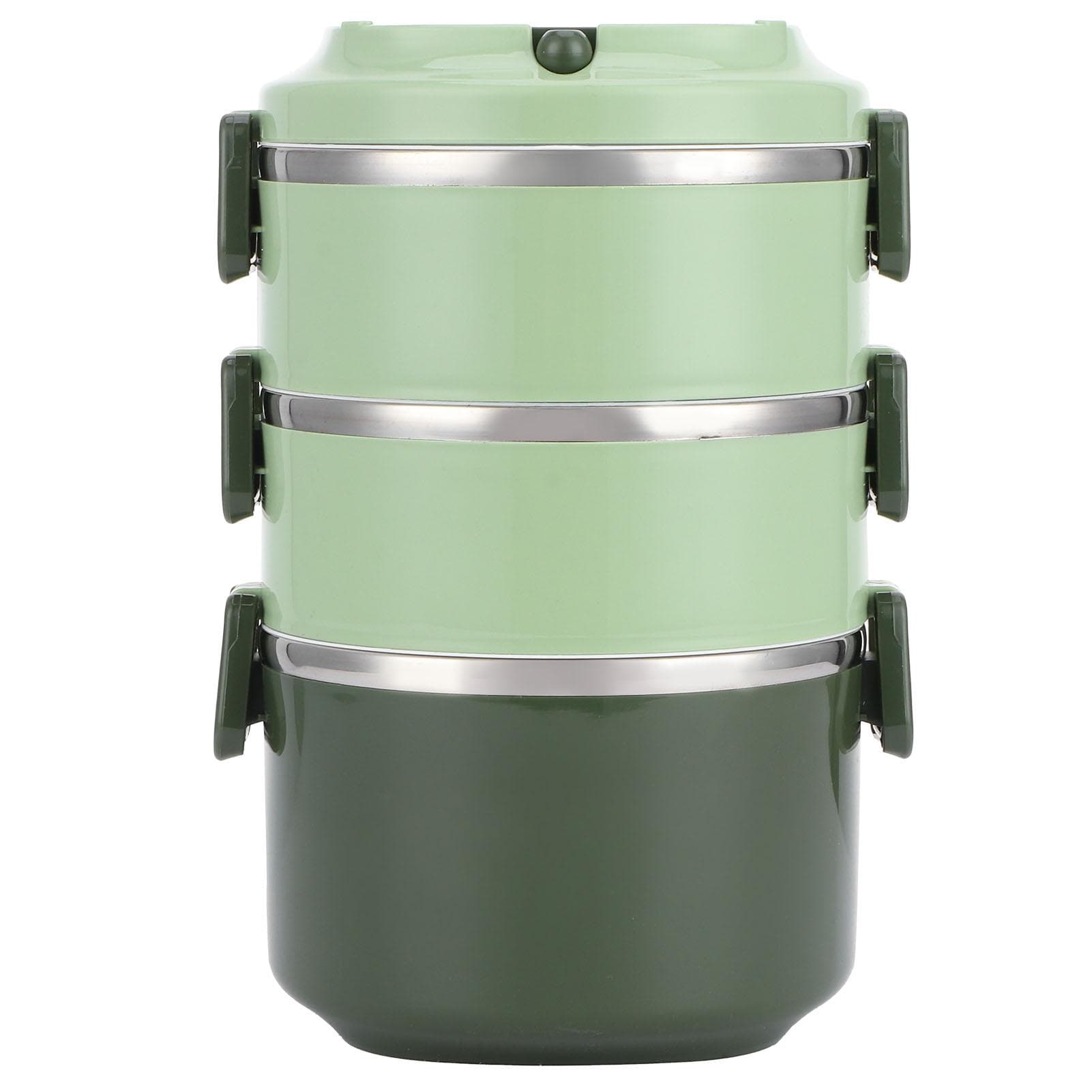 Insulated Lunch Box Stainless Steel Bento Box Portable Food Container Kitchen UtensilsThree Layers/