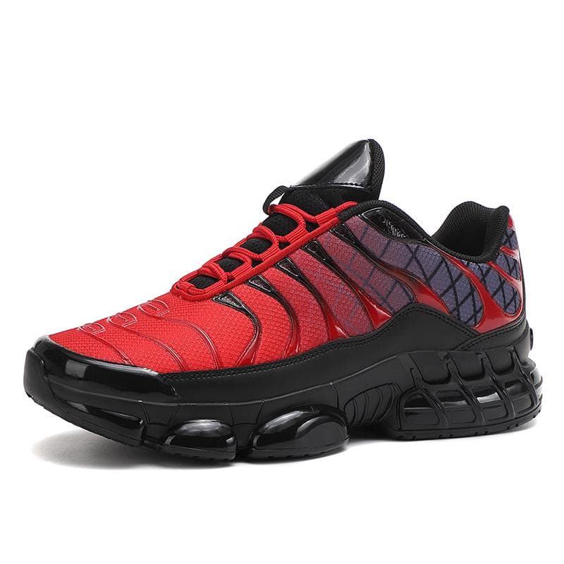 Men's Plus Size Fashion Trend Anti Slip and Wear-resistant Sports and Leisure Shoes Running Shoes Men's Shoes 39 red/black