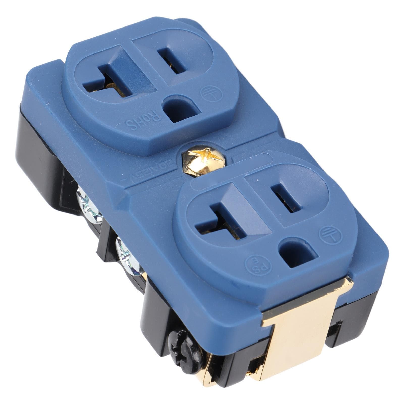 DP‑1G ophile Pure Copper Duplex Socket 20A 125V Copper 24k Gold Plated o Socket