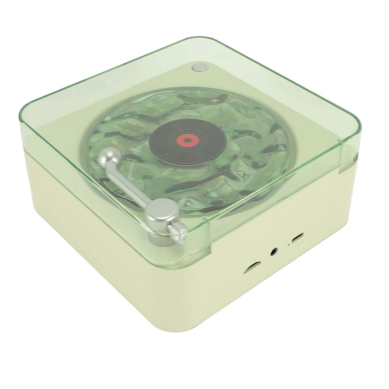 Waves Player Cordless Compact Stereo Sound Ambient Light Creative Present Portable Vintage Waves green