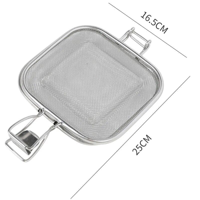 Stainless steel sandwich maker Panini pressed bread baking net holder portable camping equipment barbecue tools silver