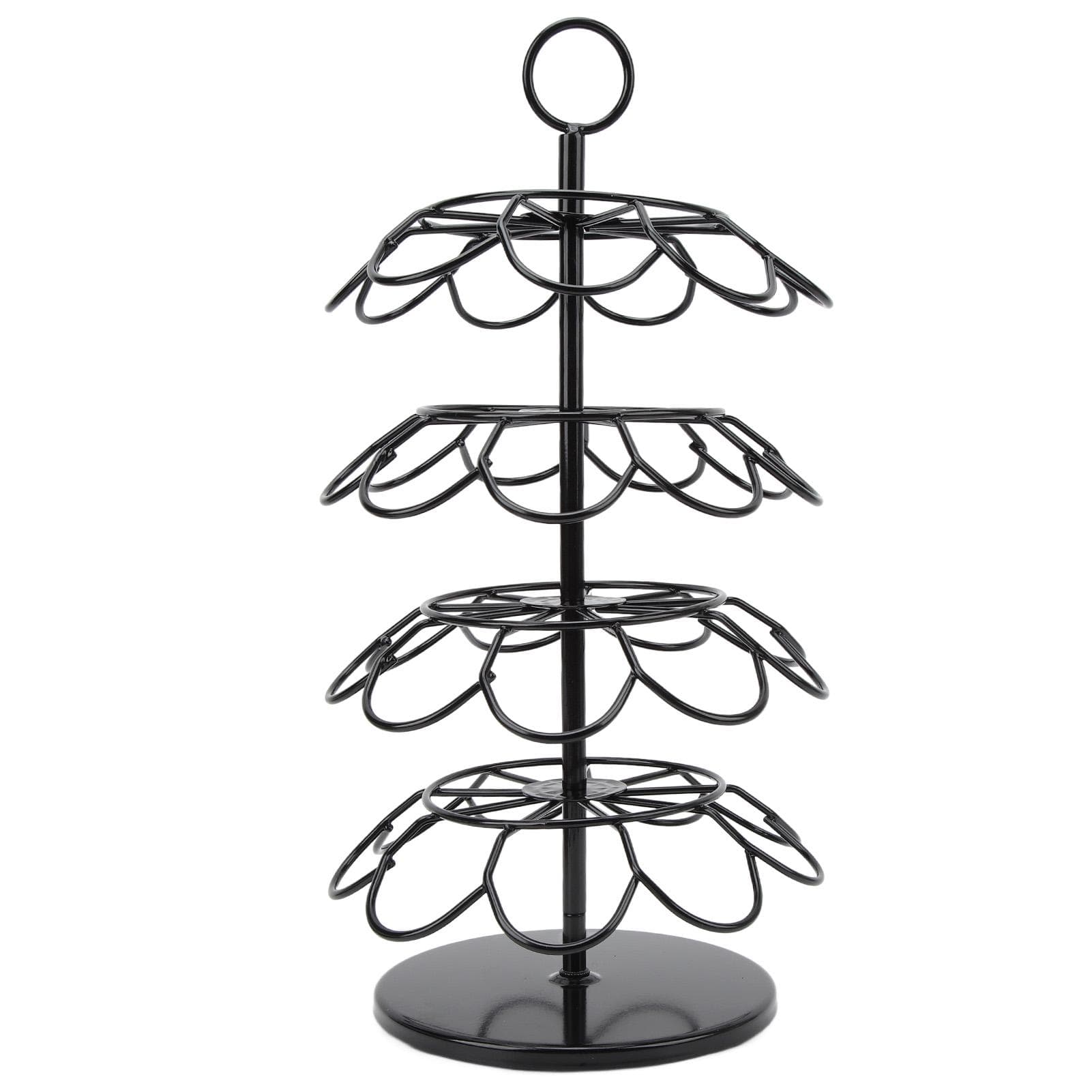 Coffee Capsule Holder Rack Iron Detachable Rotatable 36 Coffee Pods Storage Tower for Home Cafe L(for 6.5-9kg)