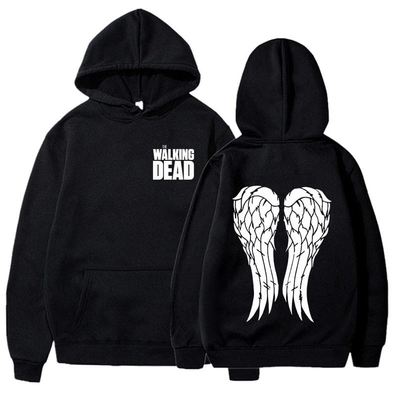 New Funny The Walking Dead Print Hoodie Women Men Casual Pullover Personalized Sweatshirt Plus Size S black