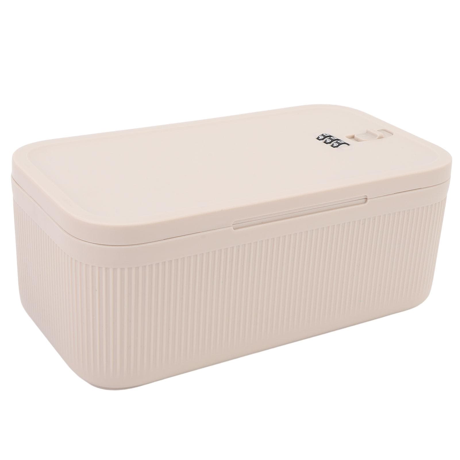 Portable Small Lock Box Combination Lock Box Personal Travel Secure Box with Password for Dorm