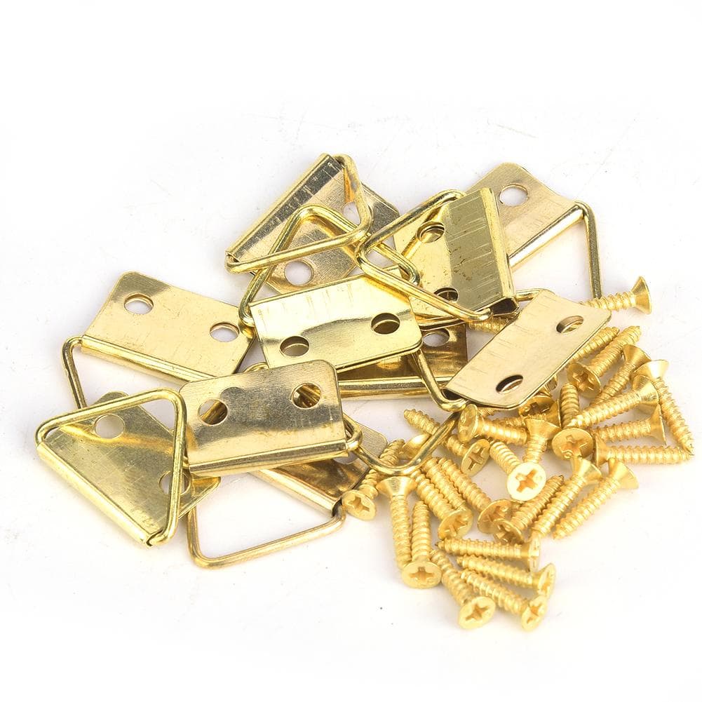 50Pcs Picture Frame Hanger Iron Photo Wall Hanging Hook Art Work Supplies 22-53mme Type