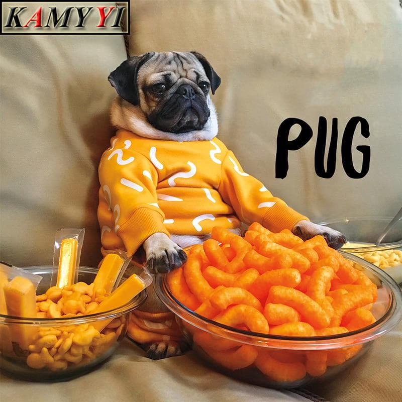 5D DIY Diamond Painting Cross Stitch  Cute Lazy Pug Dog  Rhinestone Embroidery Home Decor 20X30CM