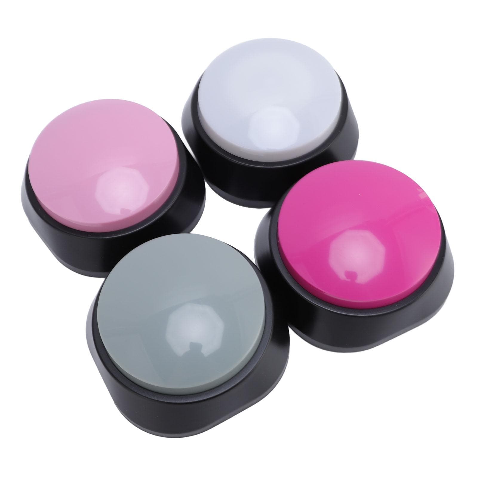 4PCS Voice Recording Buttons 4 Colors ABS Multifunctional Voice Pet Buzzer Training Buttons for