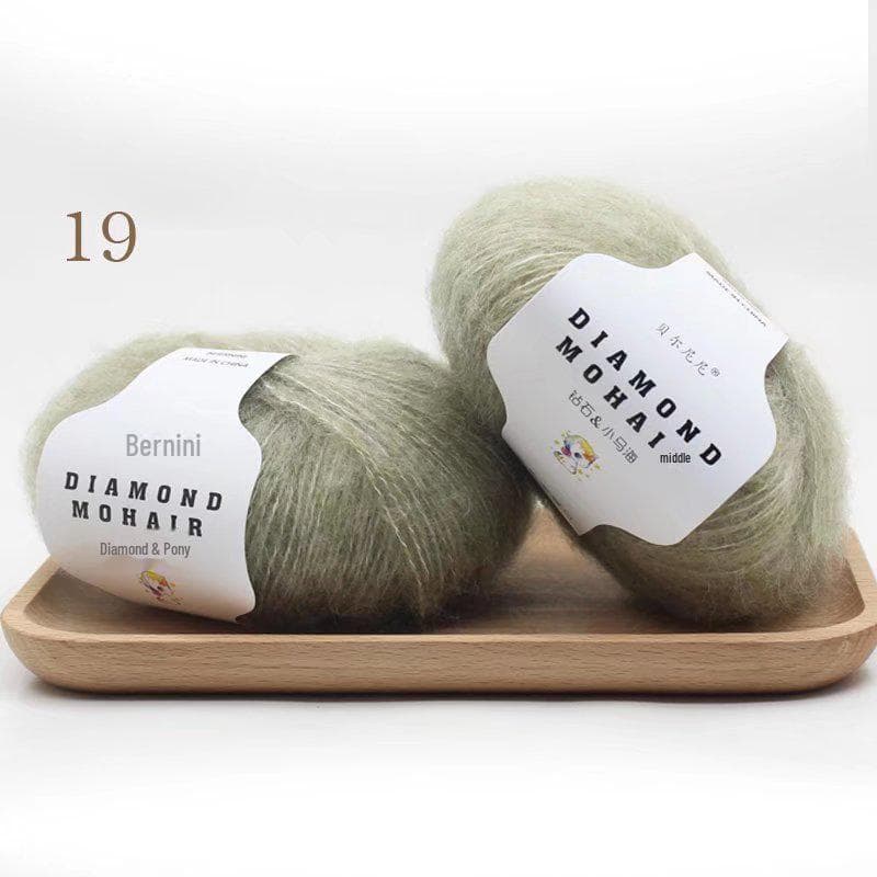 Diamond Mohair Fine Yarn: Ideal for Handmade Scarves, Sweaters, and DIY Knits.