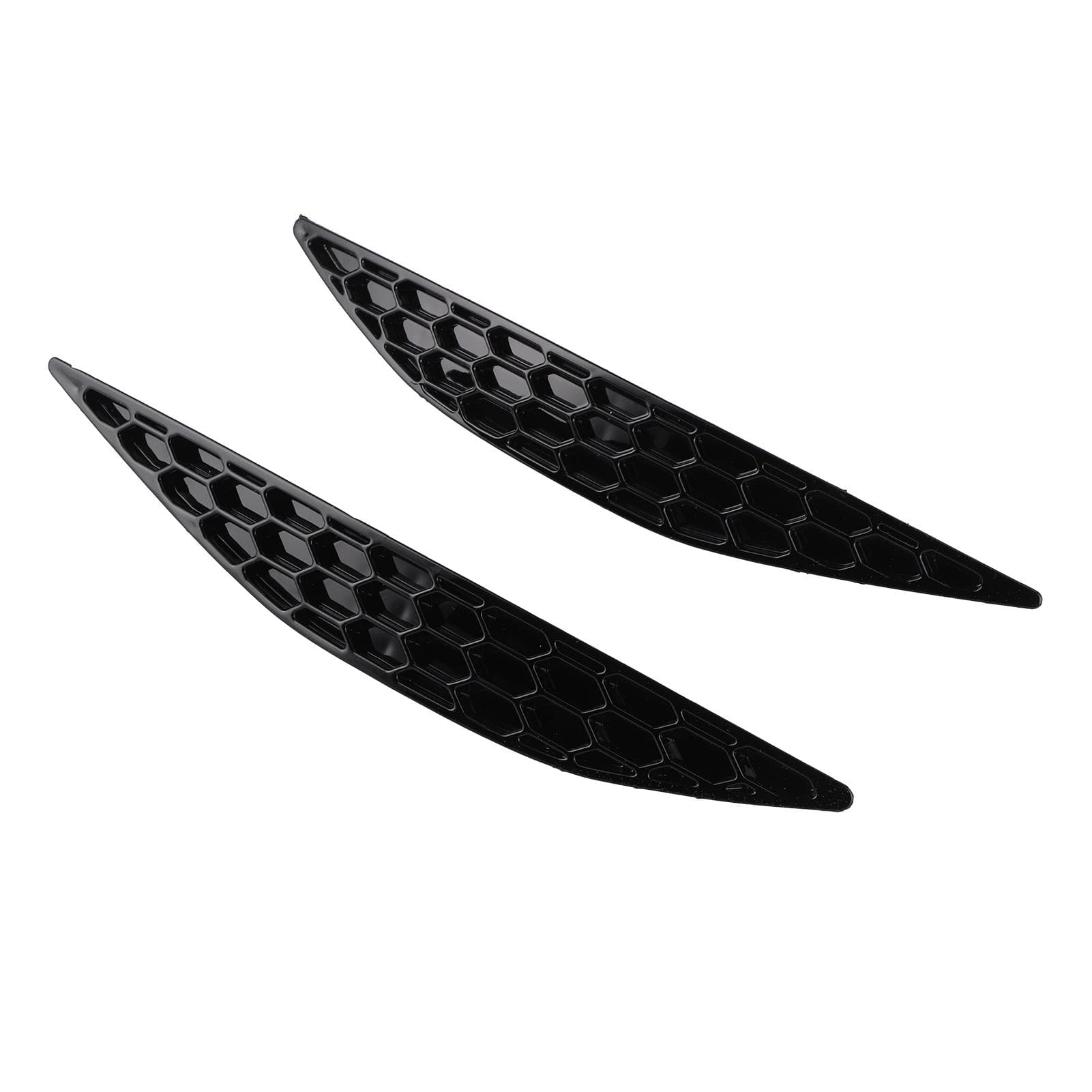 2pcs Gloss Black Rear Bumper Reflector Honeycomb Delete Set Fit For MK7 2013?2016