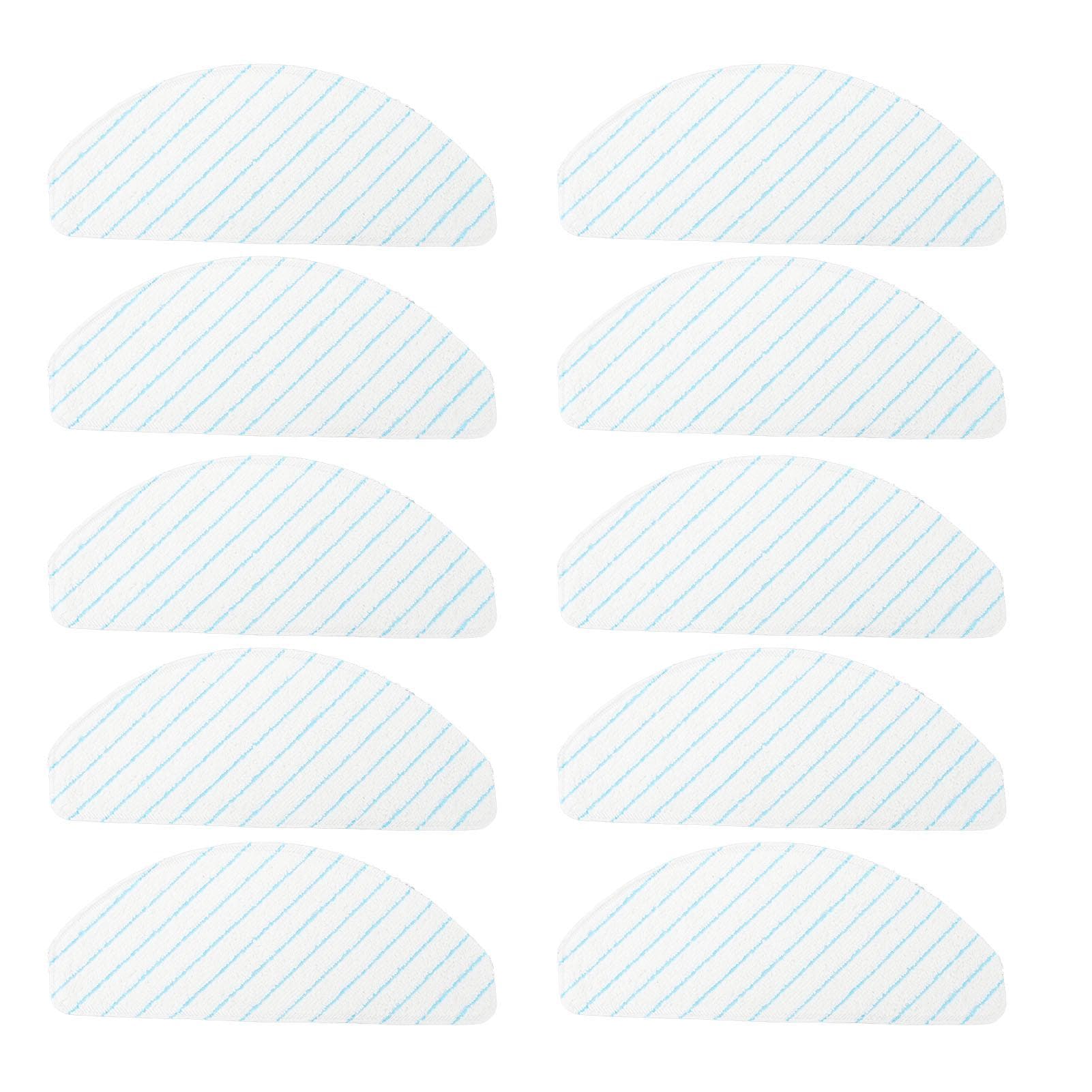 10pcs Sweeping Robot Disposable Mop Microfiber High Absorption Replacement Mopping Cloths for T9