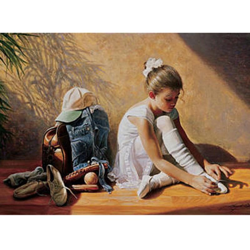 5D Diamond Embroidered Ballet Girl Diamond Painting Complete Diamond Mosaic Home Decoration 20X30CM