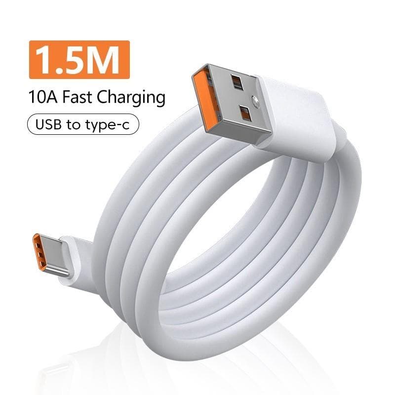 120W 10A USB Type C Cable 10A Super Fast Charger Data line Data transmission 0.25M 1M 1.5M 2M Phone Cable For HUAWEI