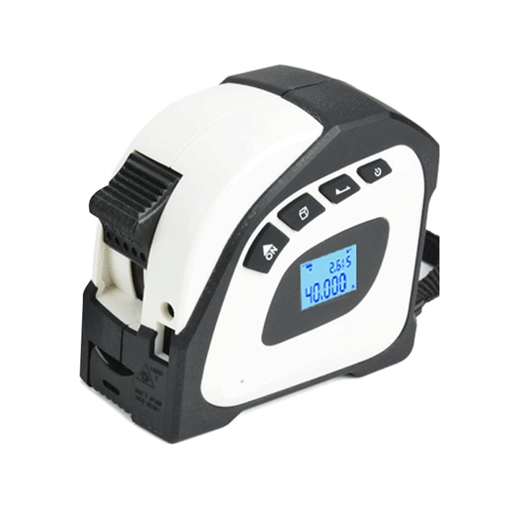 2in1 Laser Rangefinder 5m Tape Measure Ruler LCD Display with Backlight Distance Meter Building