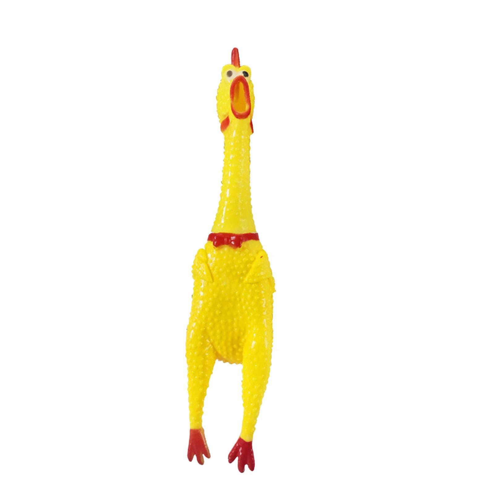 Screaming Chicken Toy Relieve Stress Anxiety Funny Squeak Sound Chicken Toy for Dogs Adults L L L