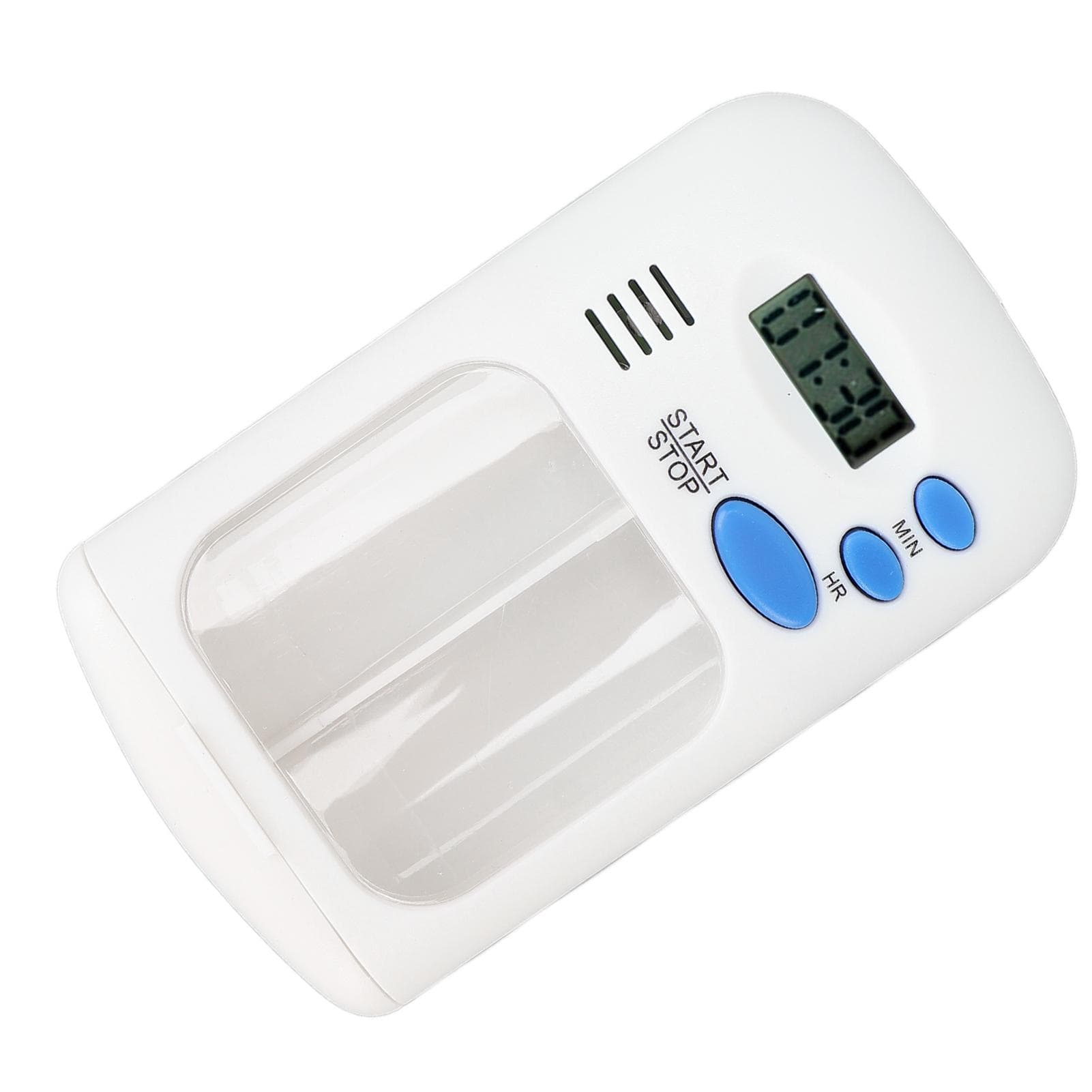 Smart Pill Dispenser Portable Automatic 2 Grids Pill Organizer with Alarm Reminder for Travel Home