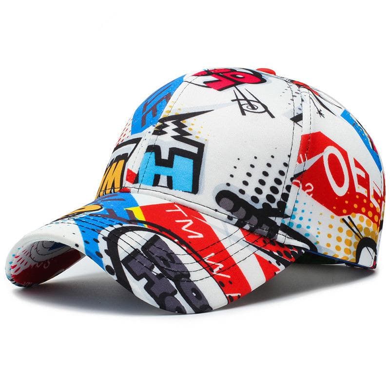 [NORTHWOOD]Hip Hop Baseball Caps for Men Women Dad Hat Summer Street Cap Trucker Cap Baseball Hat 56-60 cm white