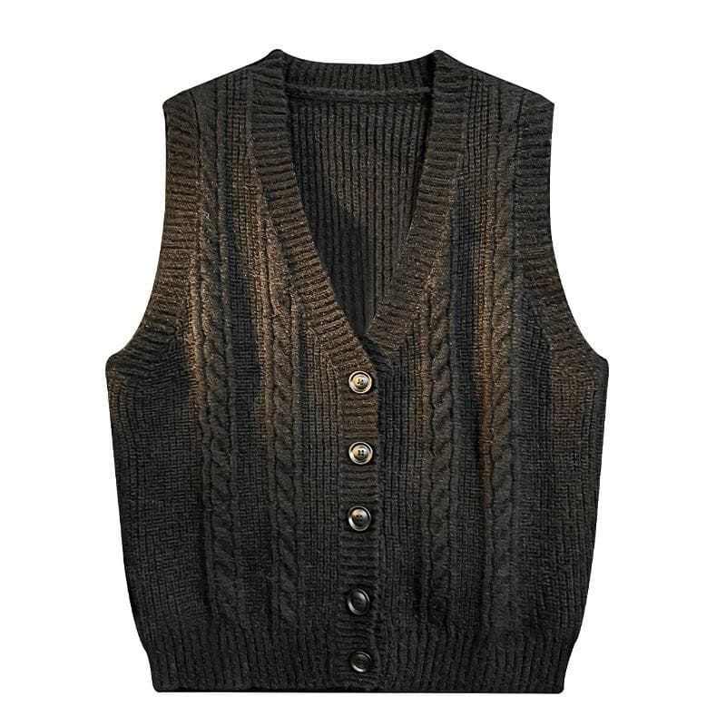 Knitted Vest, Men's Winter Sweater, Camisole, Worn on The Outside, Layered on The Inside, Sleeveless V-neck Top XL