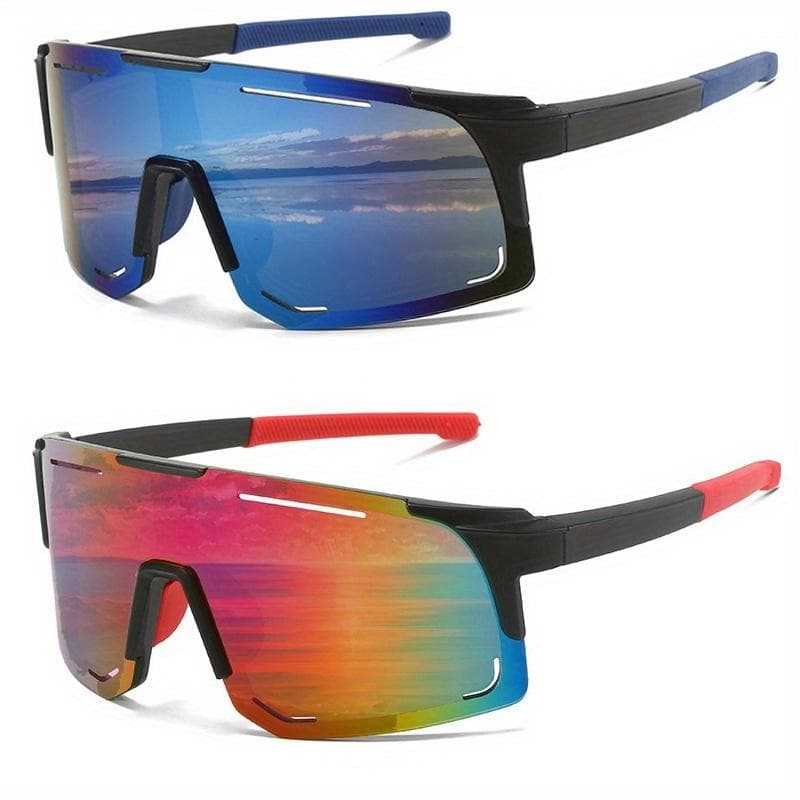 1 Pair Unisex Fashion Glasses Large Frame Lightweight Durable for Sports Outdoor Activities Trendy Design