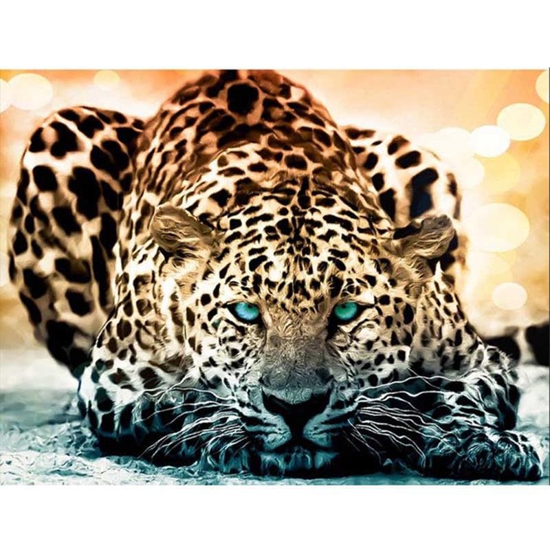 5D DIY Diamond Painting Leopard Forest Embroidery Cross Stitch 5D Home Decor Gift 20X30CM