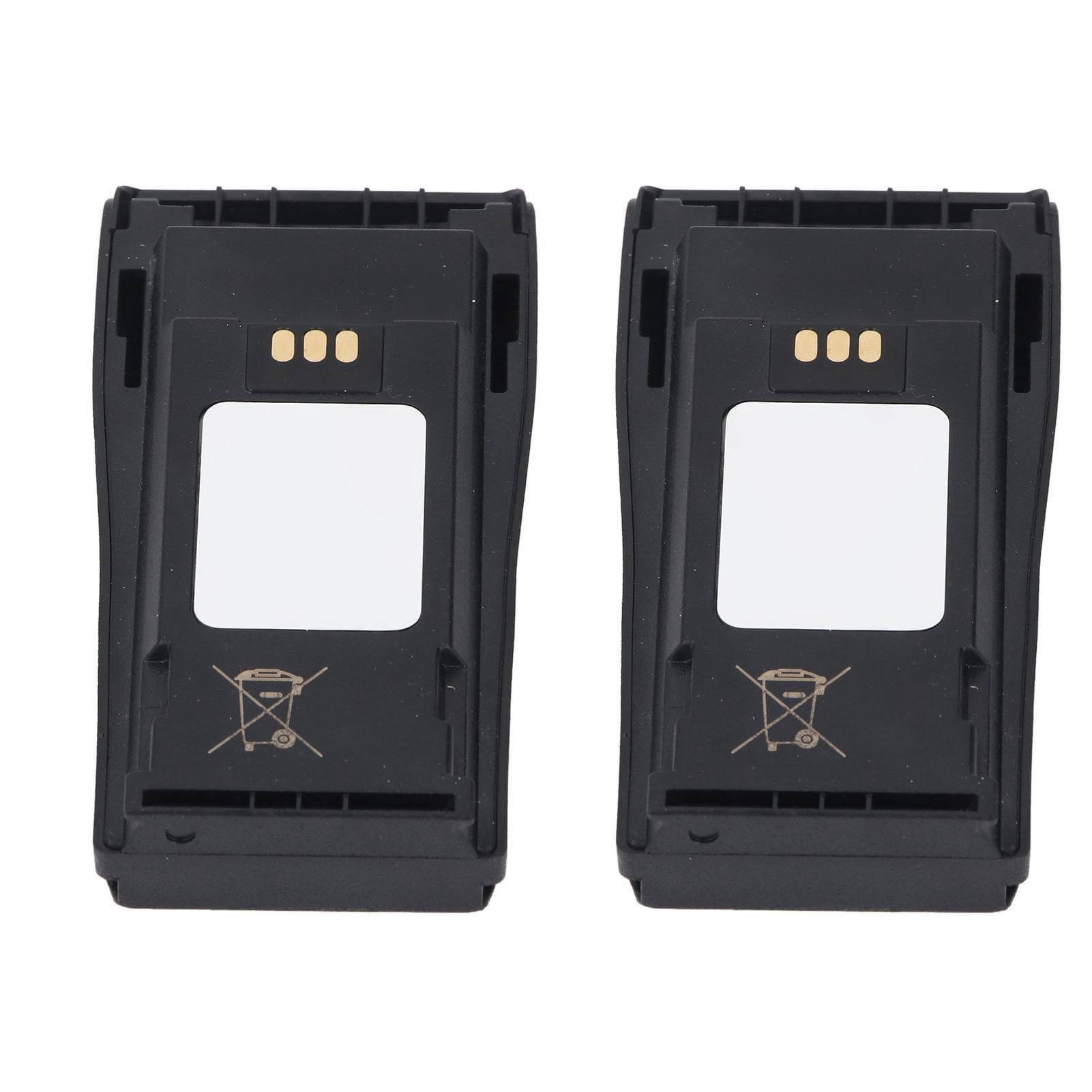 1 Pair Two Way Intercom Battery 7.2V IP68 Waterproof 1300mAh Lithium Ion Battery with Clips for