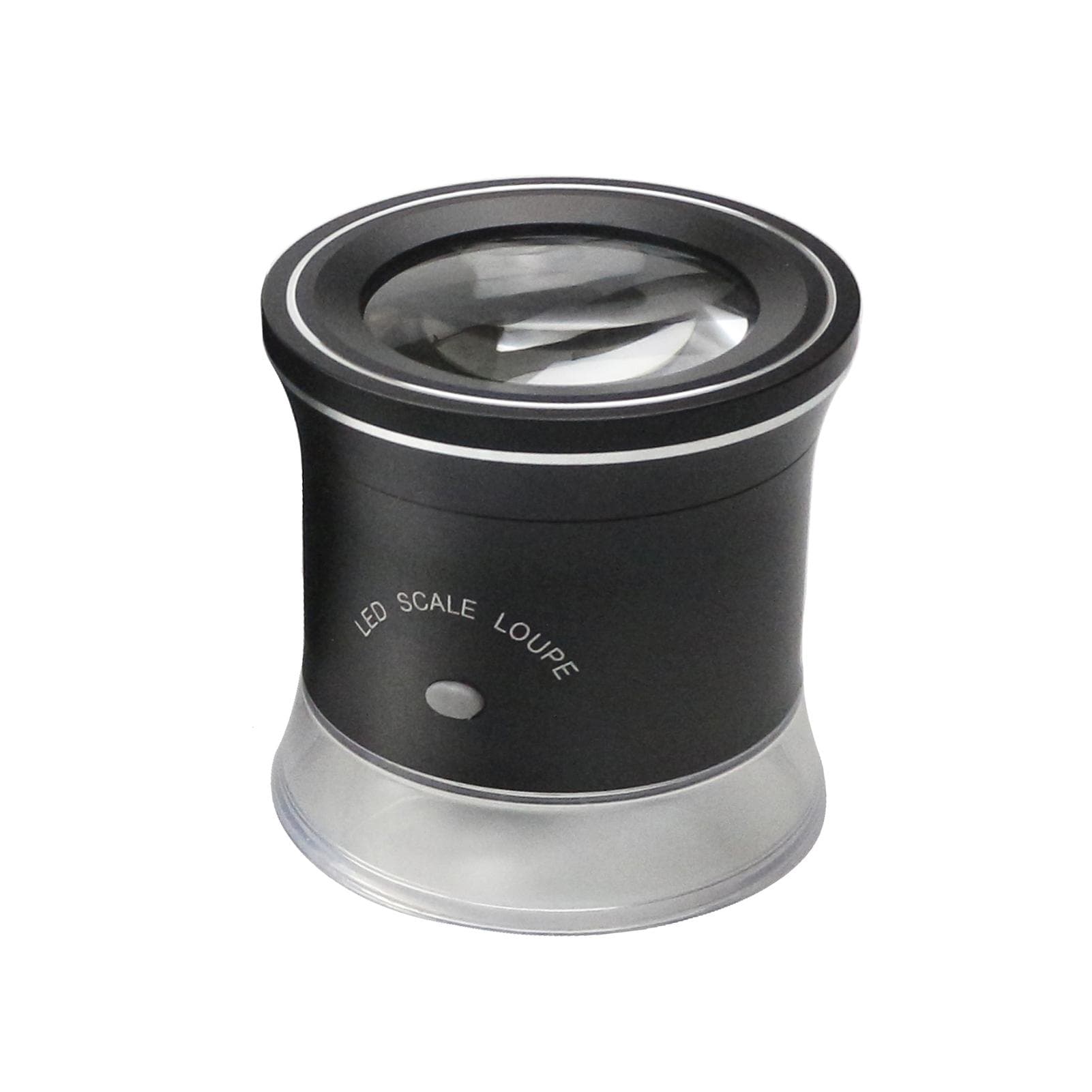 30X Scale Loupe Magnifier with 2 Scaleplates Portable Magnifying Glass Interchangeable Reticle 10666 black
