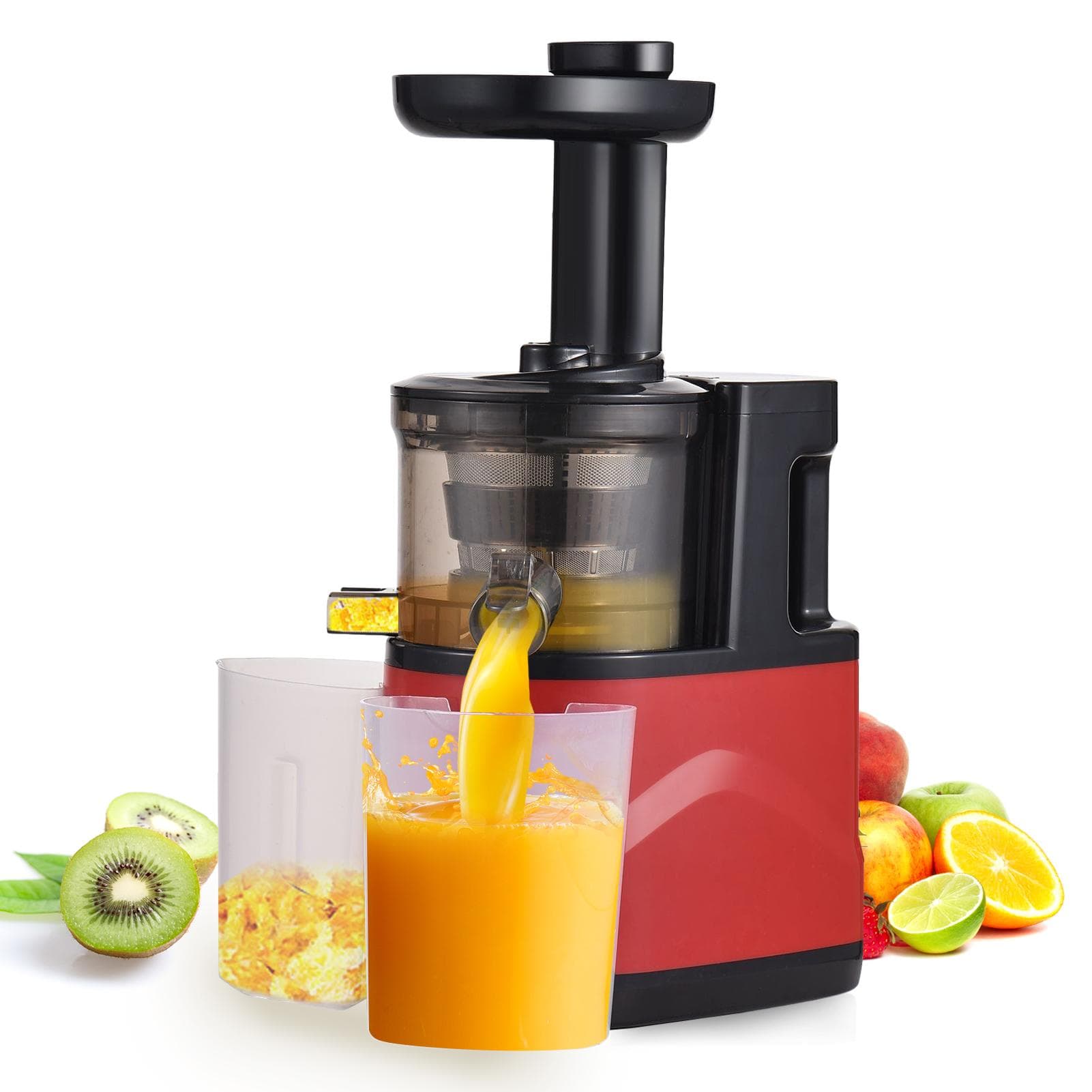 Juicer Machines,Slow Masticating Juicer Extractor, Cold Press Juicer with Two Speed Modes Easy to
