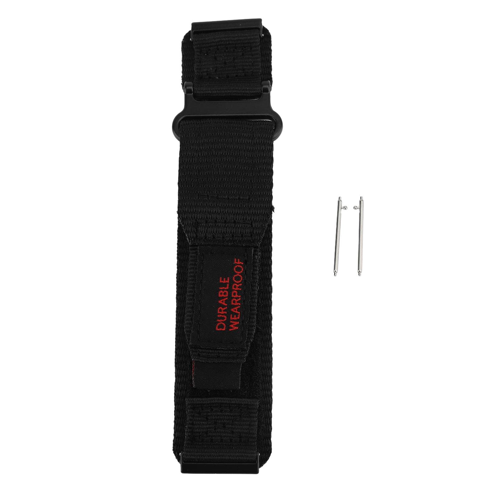 Nylon Watch Band Replacement for Spartan HR Baro for D5i 24mm Outdoor Woven Watch Strap Wristband black