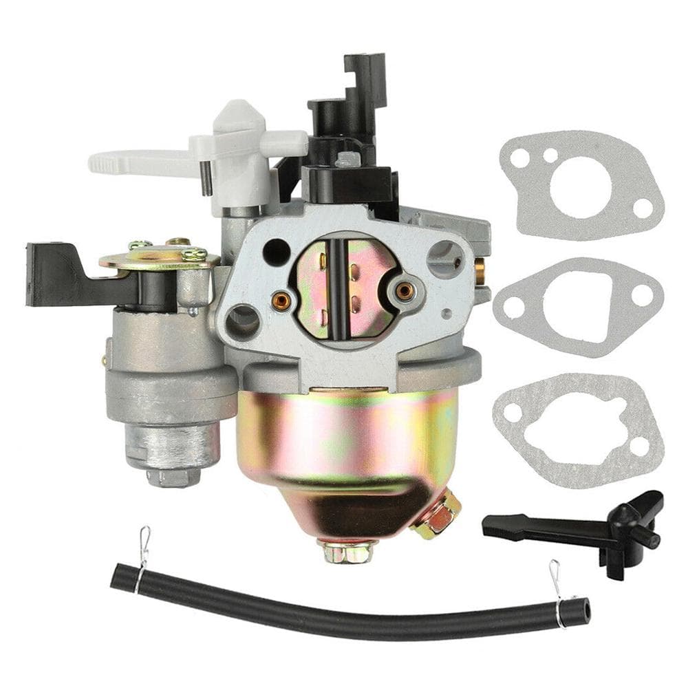 Carburetor Carb Fit for Honda GX160 GX168F GX200 5.5HP 6.5HP + Fuel Pipe silver
