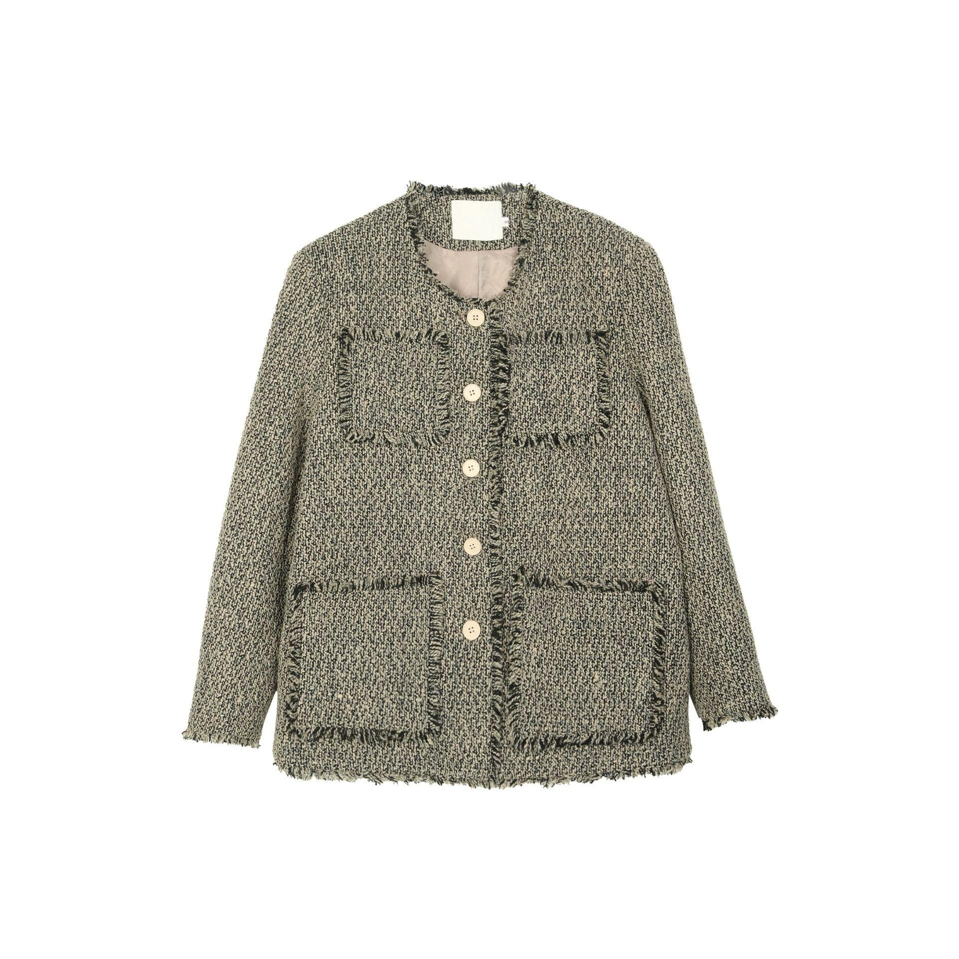 Exquisite Little Fragrant Style Jacket for Women Autumn Fringed Outer Top M