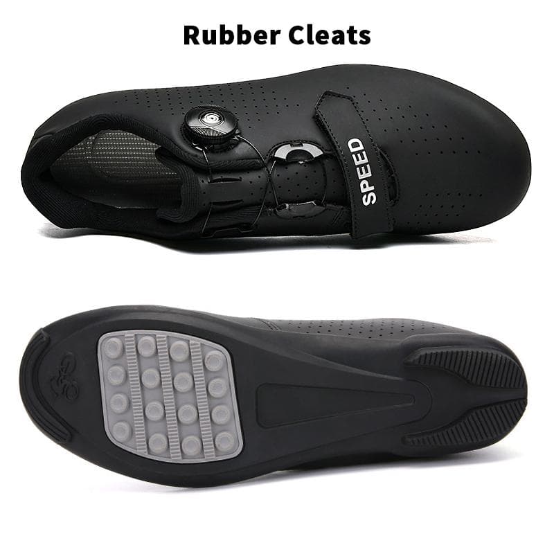 Cycling Sneakers Road Bike Cleat Shoes Men Mountain Racing Speed Sneakers Women Flat Bicycle Shoes Professional Outdoor Athletic Sports Bike Shoes 37 black bean