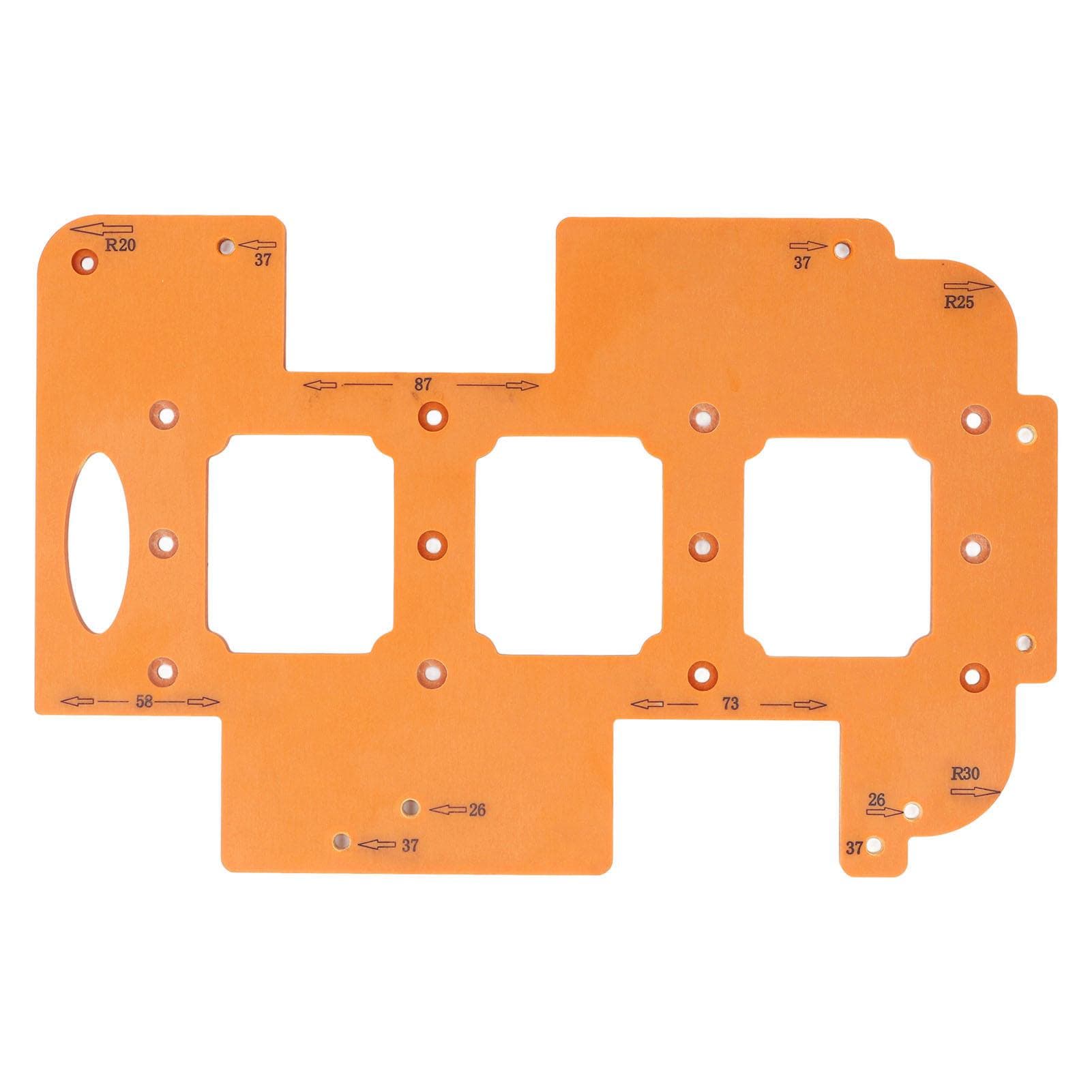 Round Corner Radius Template 3 in 1 Multifunctional Engineering Plastic Woodworking Router Corner