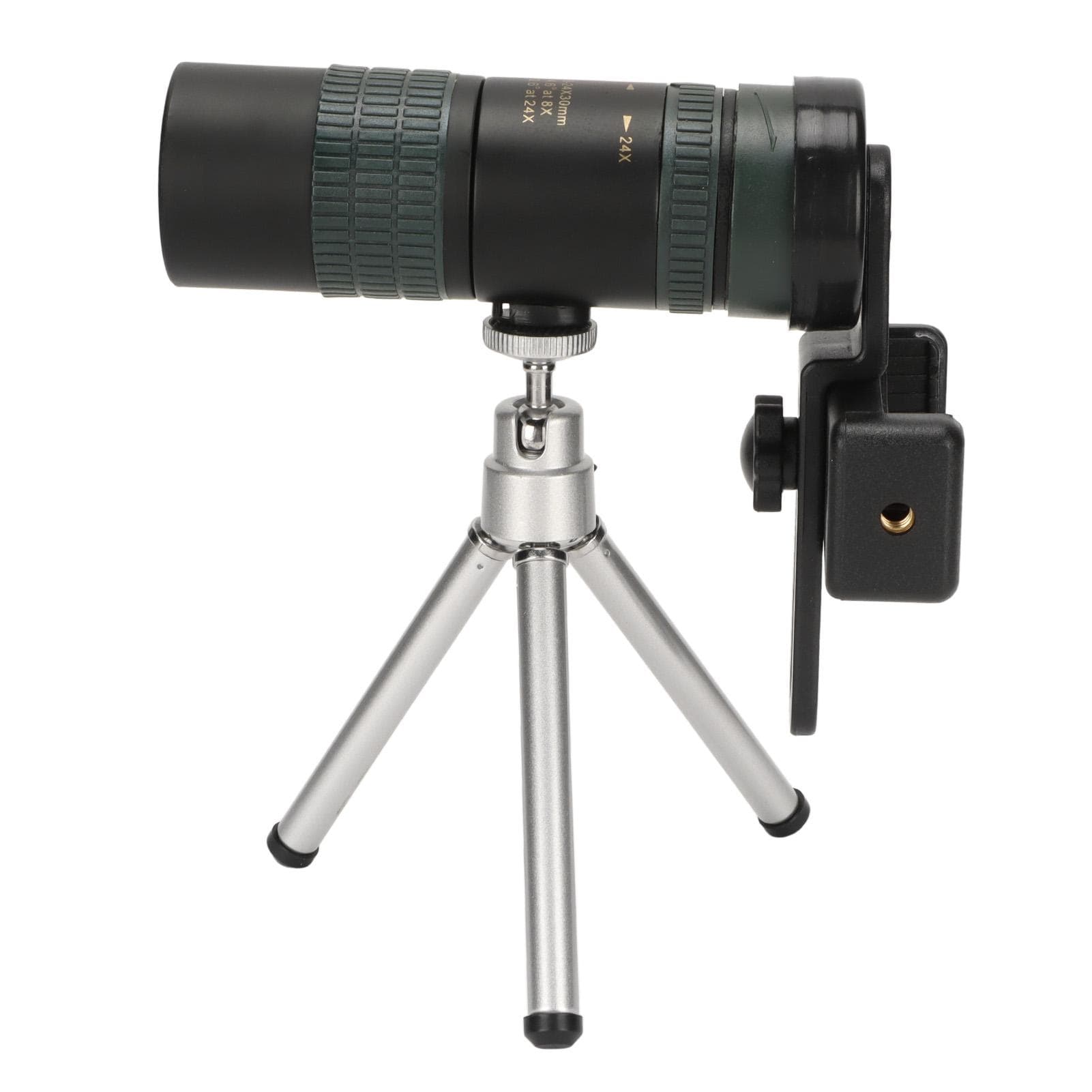 8‑24X Magnification HD Monocular Telescope High Power Military Telescope with Smartphone Holder and