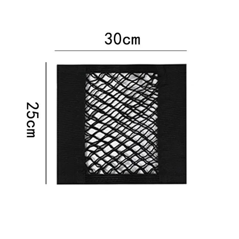 Stick-on Storage Net for Garbage Bag ,Kitchen Cabinet Door Storage Pocket, Plastic Bag Organiser, Car Storage Mesh Pocket