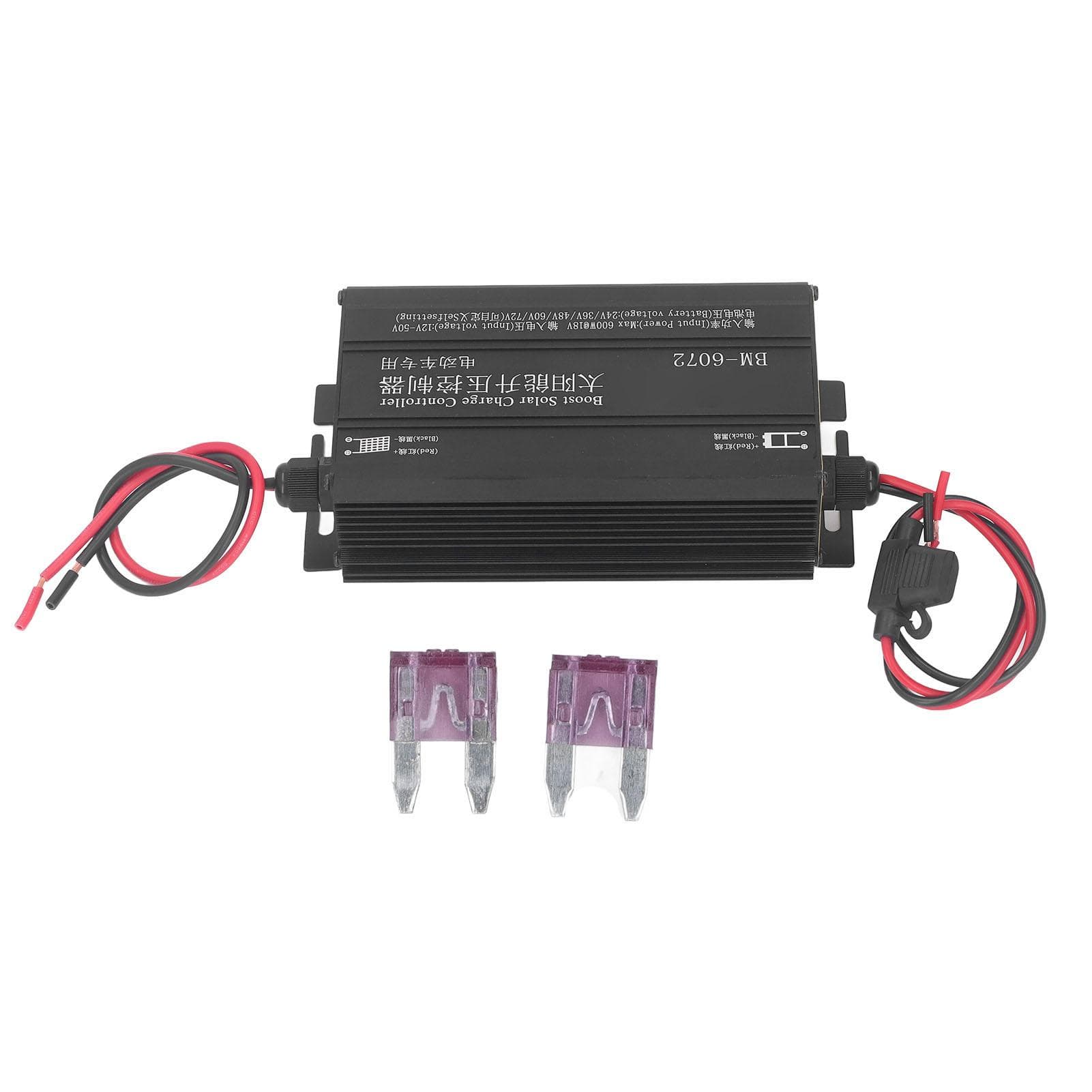 600W MPPT Boost Solar Charge Controller 12?50V Input LCD Display Step Up Solar Charging Controller