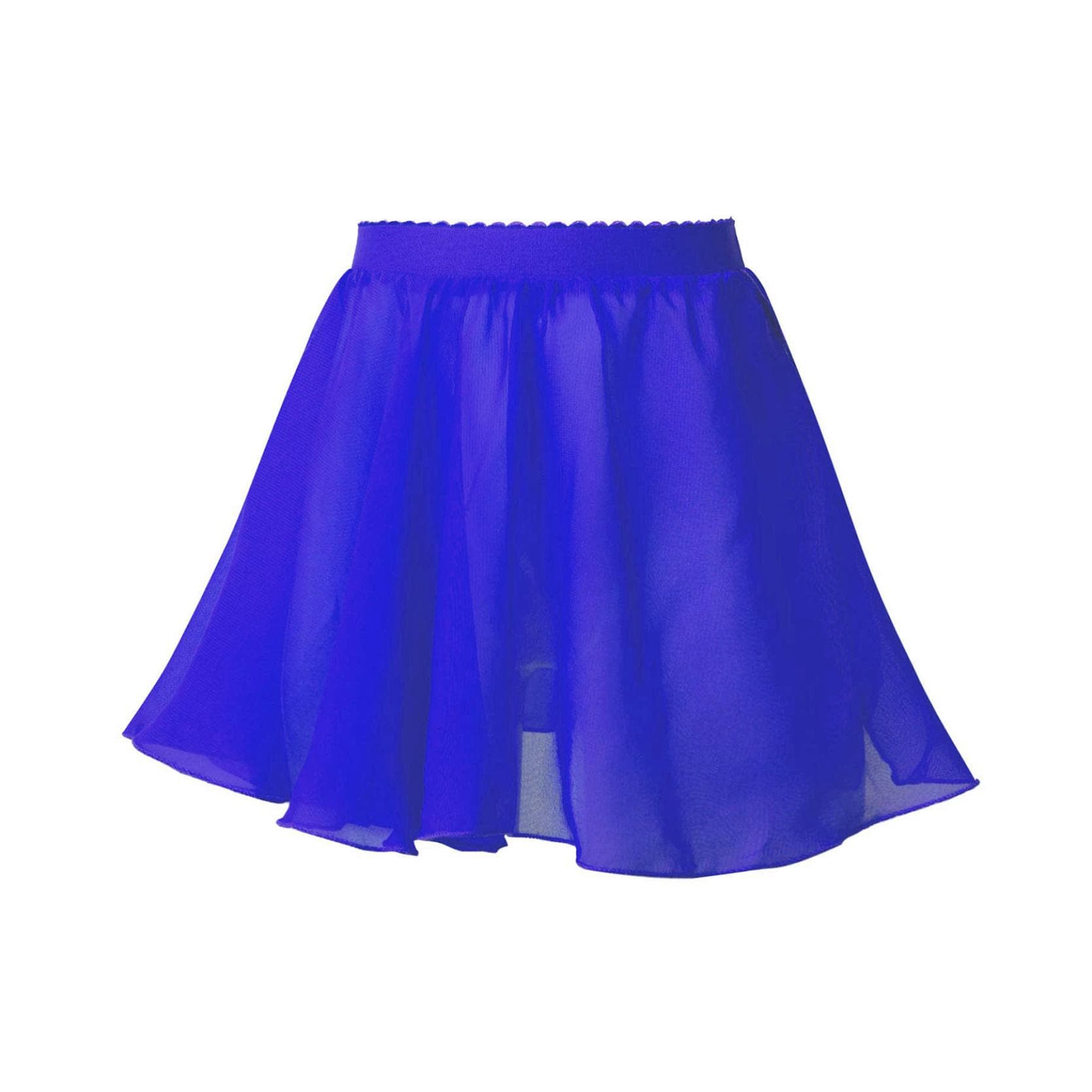 Girls Ballet Dancing Dress Ballet Waistband Leotard Chiffon Veil Skirts Kids Wrap Skirt for Toddlers Kids Practice Leotard Dress 11-12 Years royal blue