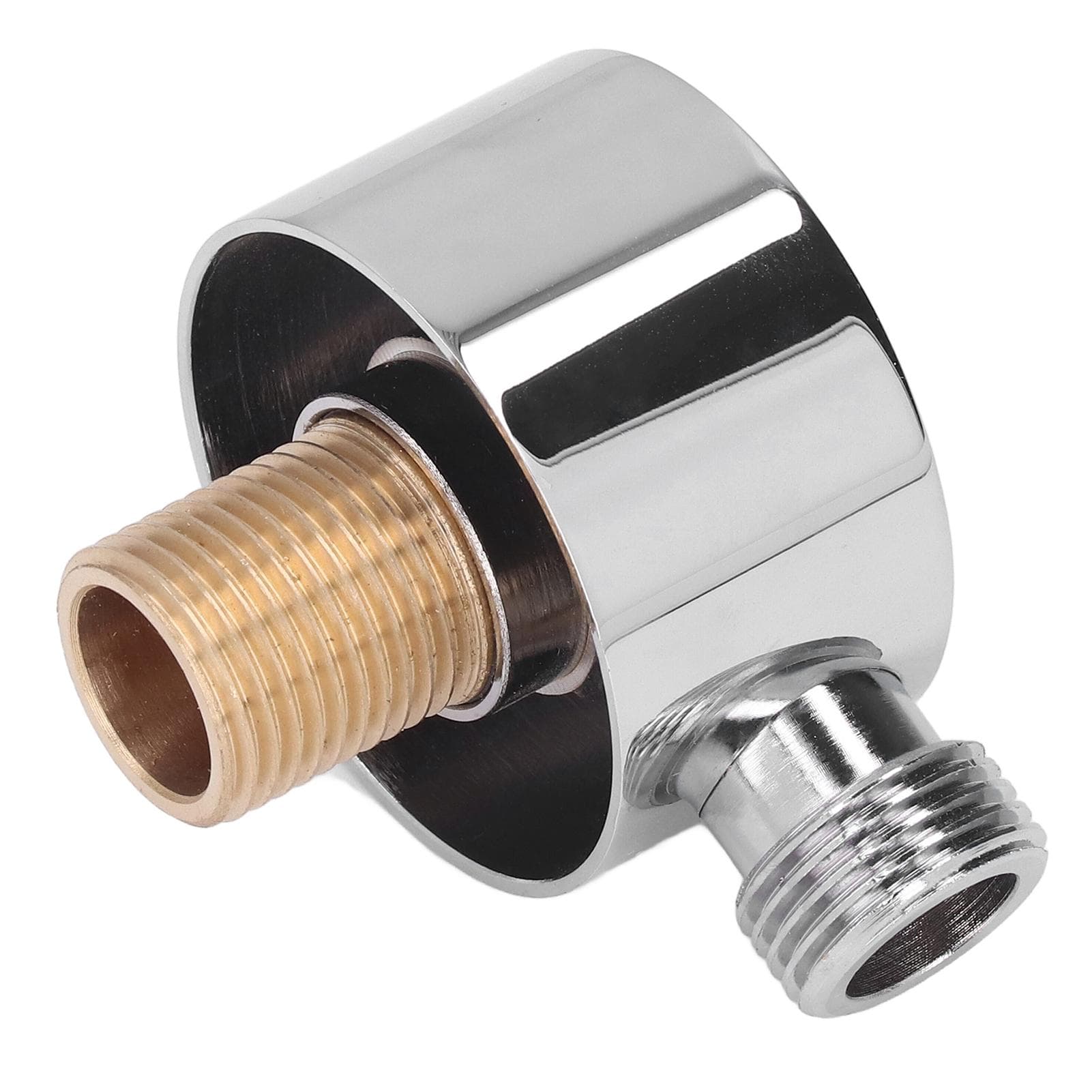 Shower Adapter Brass Construction Chrome Plated G1/2 Wall Mounted Easy Installation Round Shower