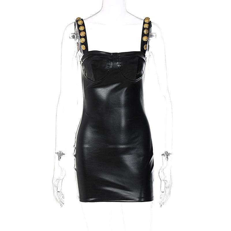 Women's Clothing, Autumn and Winter One-length Neckline, Sexy Suspender Strapless Hip-pack Dress for Women L black