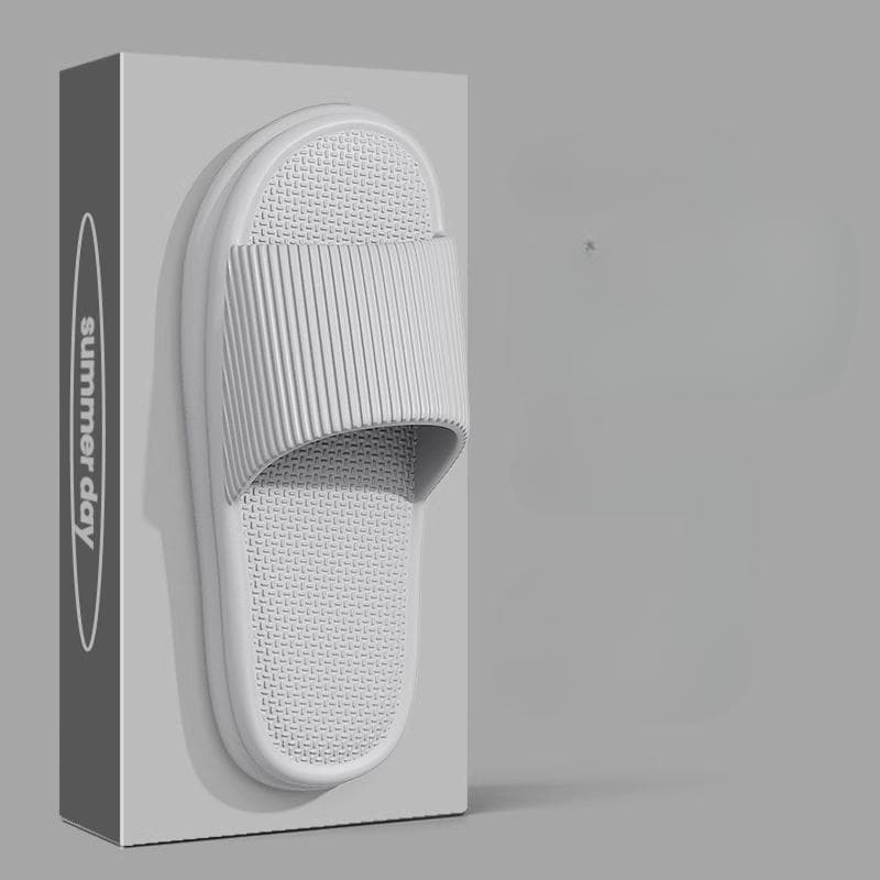 Sandals Slippers Men's Slippers, Men's Summer Home Living Room Bathroom Non-slip Couple Slippers 44-45 gray