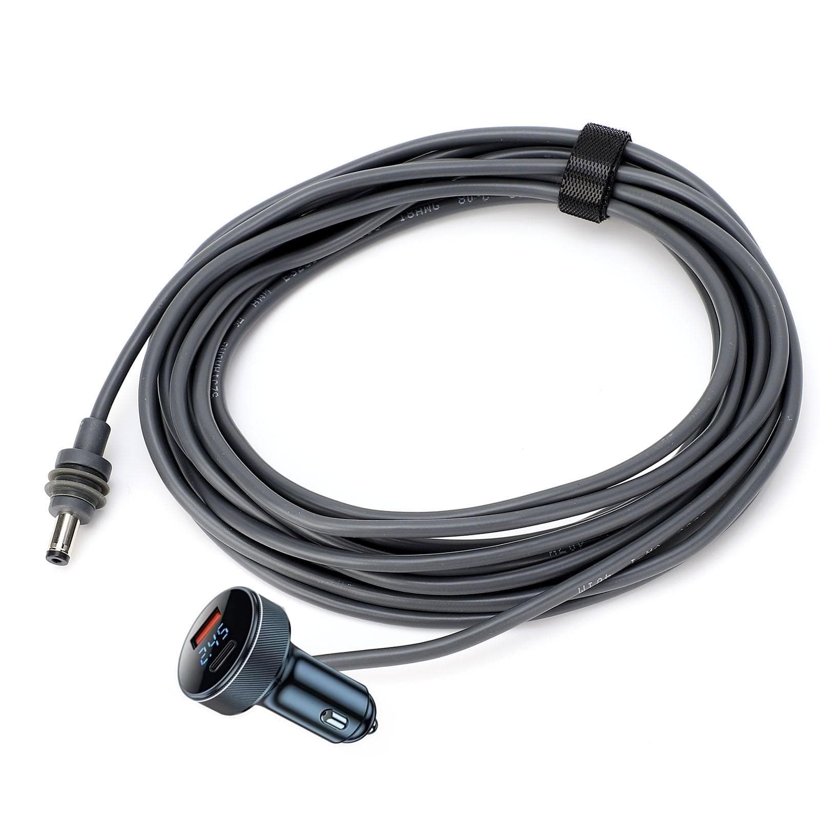 DC Car Power Cable 32.8ft Length 18AWG IP68 Water Proof DC Car Charger Power Supply Cord with