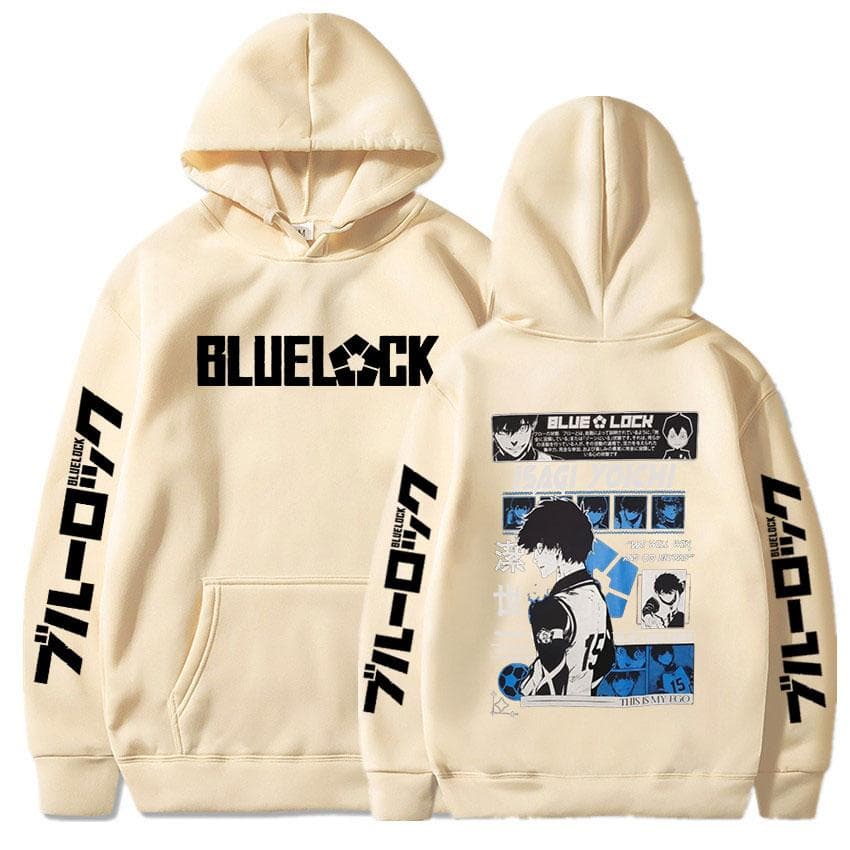 Anime Blue Lock Isagi Yoichi Printed Hooded Men Women Hot Manga Printed Hoodies Oversized Streetwear Harajuku Fleece Sweatshirts 4XL