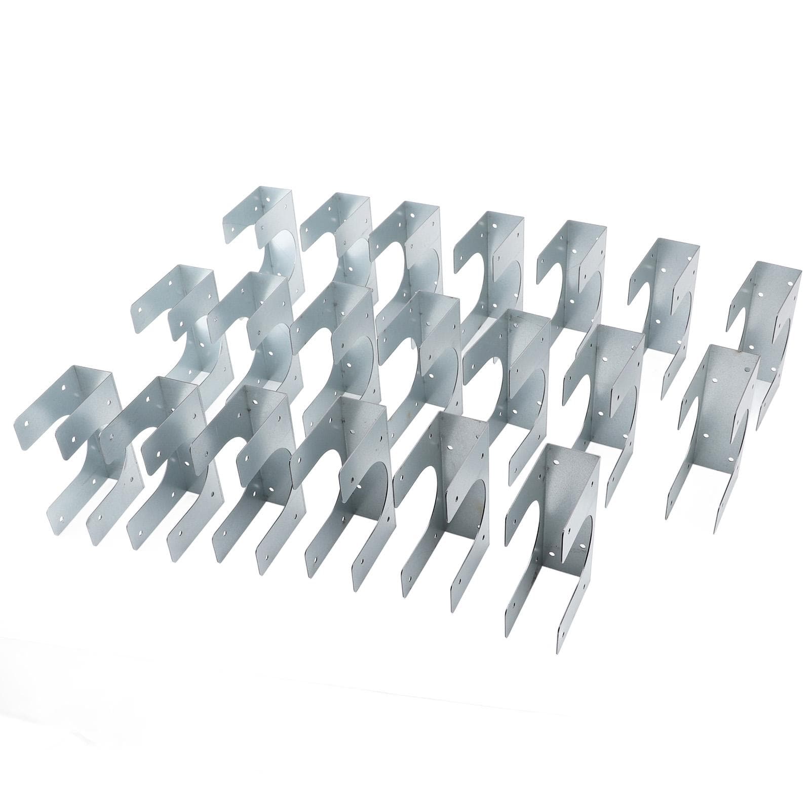 20pcs Metal Stud Shoes for Single Wood Studs Fits Up to 2?1/2 Inch Pipes Extra Support Wood Stud