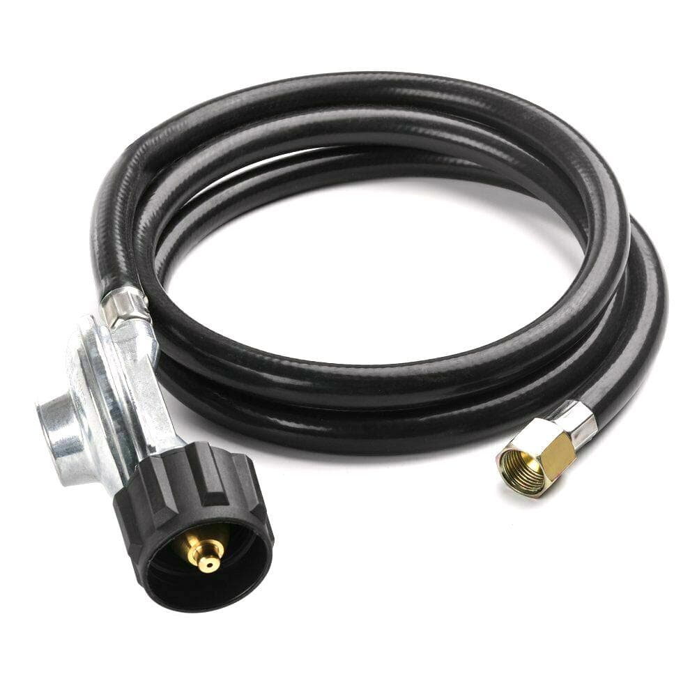 Propane Tank Extension Hose Regulator Gas BBQ Grill Heater LP Line Fire Pit Low black