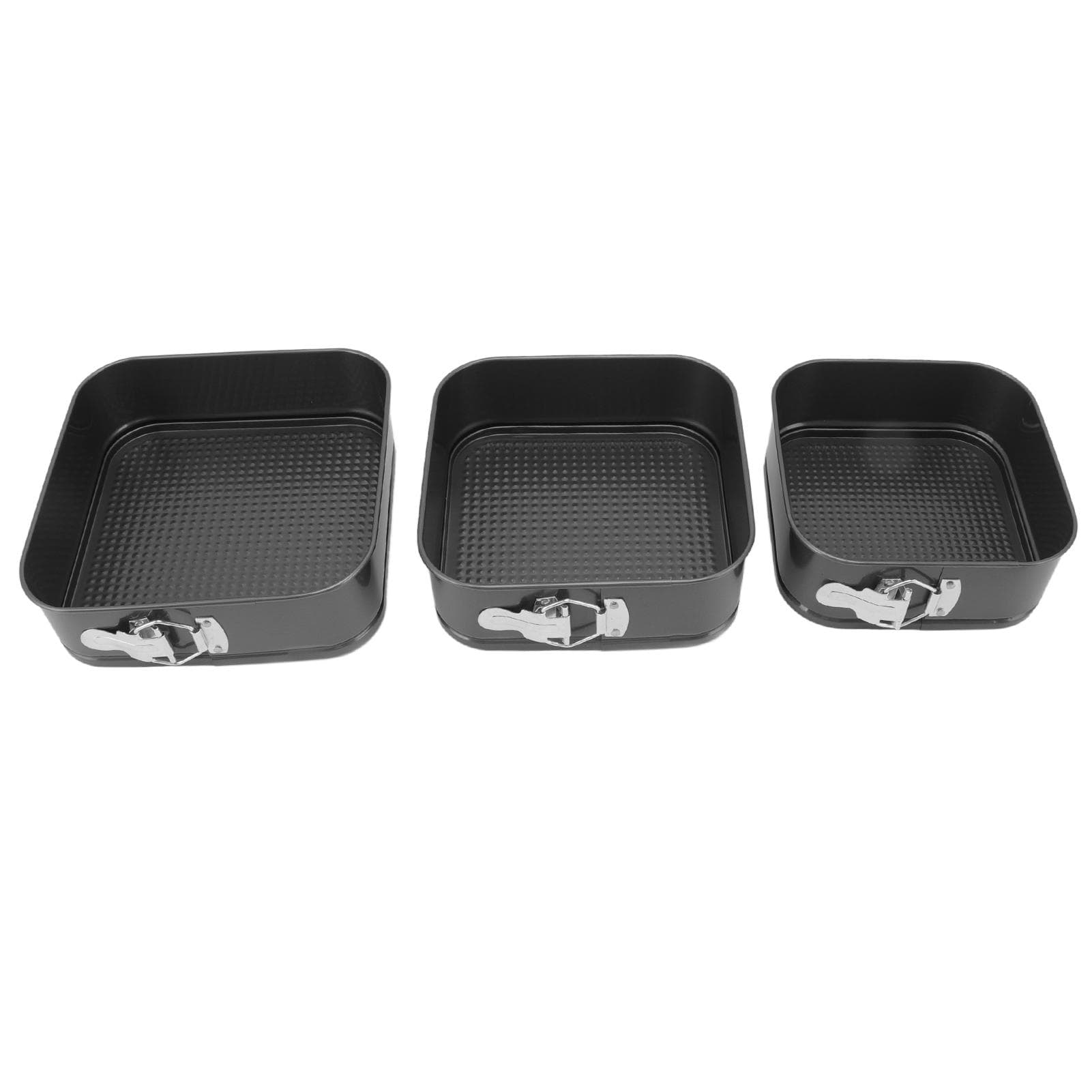 Springform Cake Pan Quadrate Prevents Stick Removable Bottom Leakproof Cheesecake Pan for 24/26/28