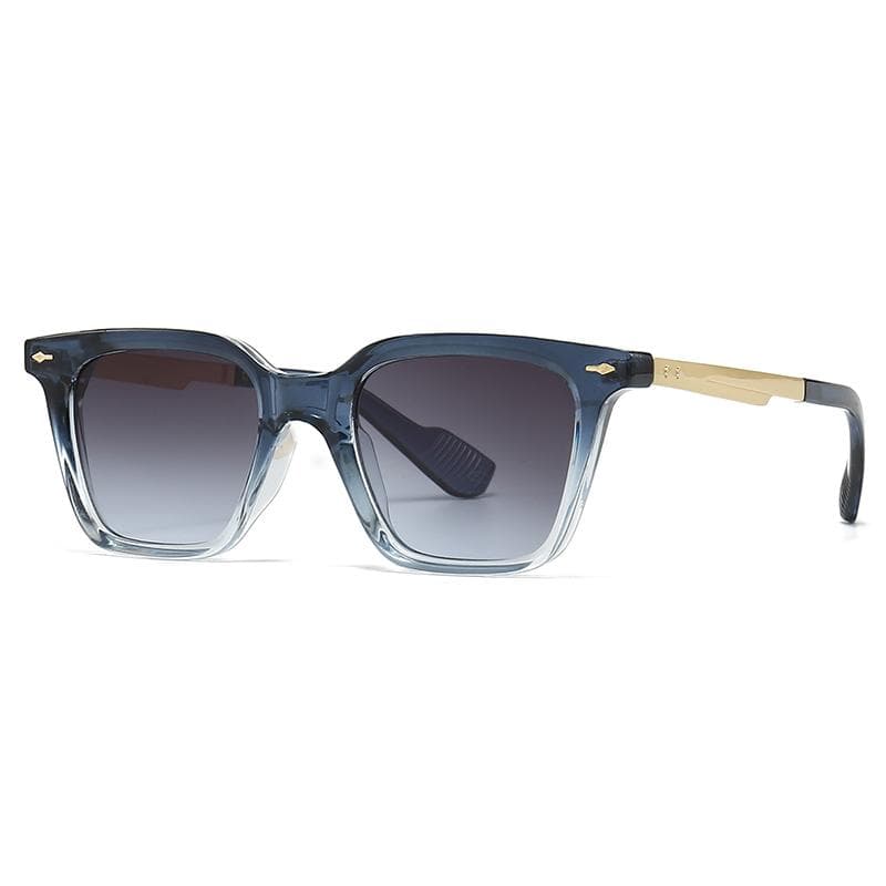 New European American Mens Square Glasses Retro Double Sorghum Frame Sunglasses Cross Border Spot 6069
